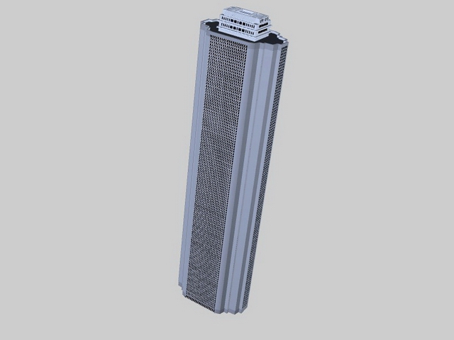Hotel tower 3d rendering