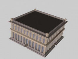 City hall 3d model preview