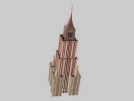 Traditional Russian architecture 3d model preview
