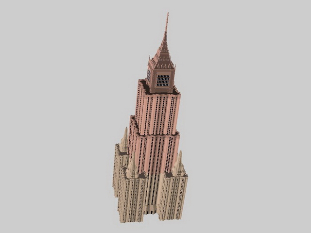 Traditional Russian architecture 3d rendering