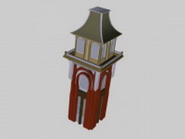 Belfry tower 3d model preview