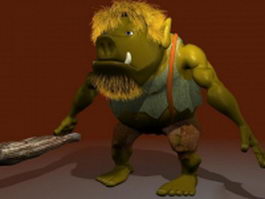 Pigman warrior 3d model preview