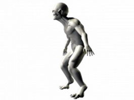 Monstrous humanoid 3d model preview