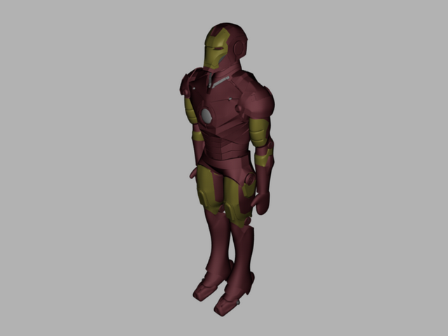 Iron Man 3d rendering