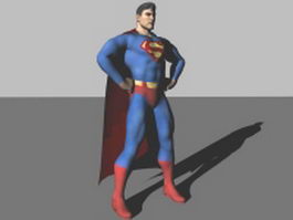 Superman 3d model preview