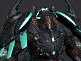 Mechanical monster 3d model preview