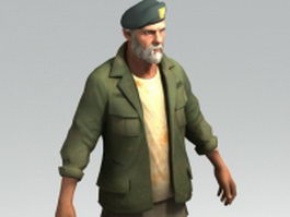 Bill - Vietnam Veteran 3d model preview