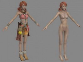 Oerba Dia Vanille in Final Fantasy XIII 3d model preview