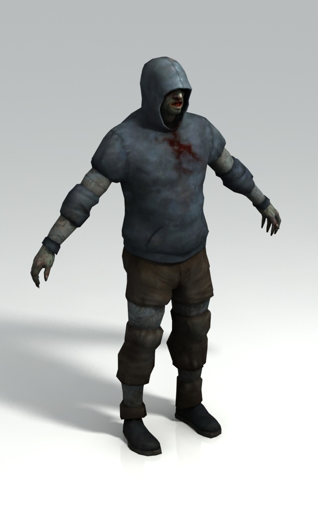 Hunter from Left 4 Dead 3d rendering