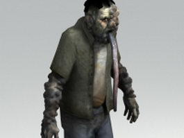 Smoker zombie from Left 4 Dead 3d model preview