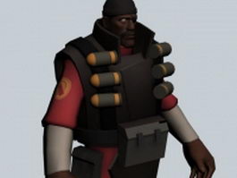 Demoman - Team Fortress character 3d preview