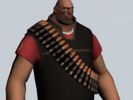 The Heavy - Team Fortress character 3d preview