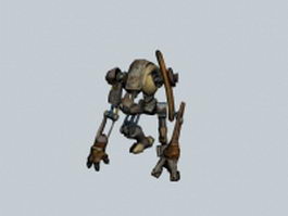 Mechanical dog in Half Life 3d model preview