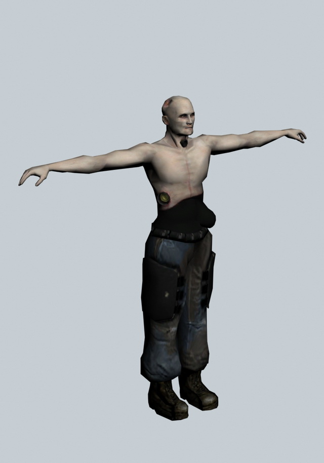 Overwatch soldier - Half-Life character 3d rendering