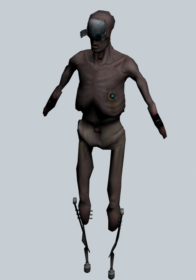 Stalker - Half-Life character 3d rendering