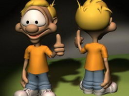 Dennis the Menace cartoon version 3d model preview