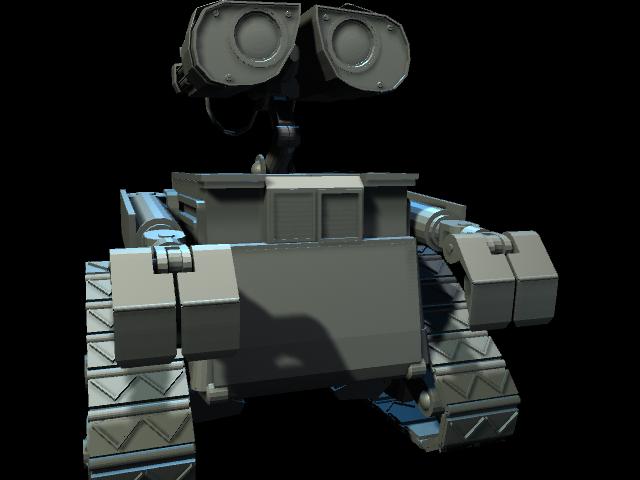 WALL-E title character 3d rendering