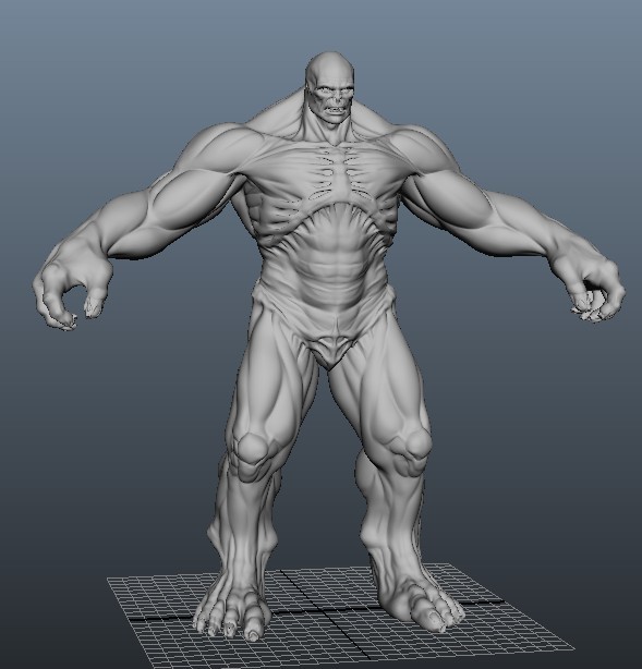 The Hulk 3d rendering