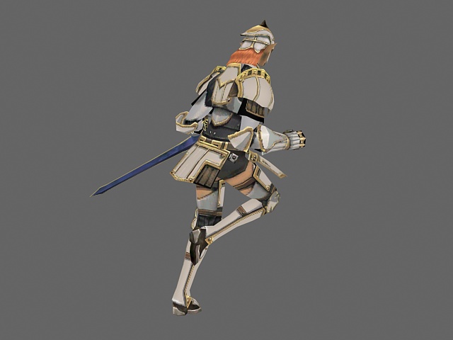 Elf warrior 3d rendering