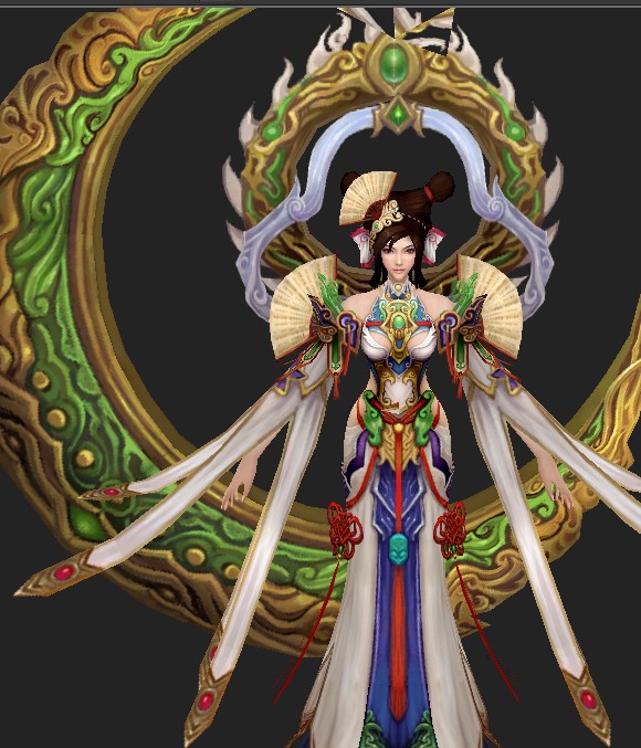 Fantasy girl fairy 3d rendering