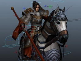 Heavy cavalry rigged 3d preview