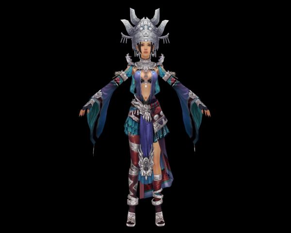Hmong princess 3d rendering