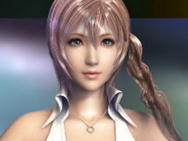 Serah Farron - Final Fantasy character 3d model preview