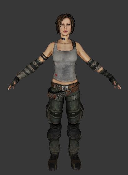 Trishka Novak - Bulletstorm character 3d model 3ds max files free ...