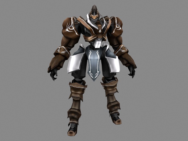 Robot warrior 3d rendering