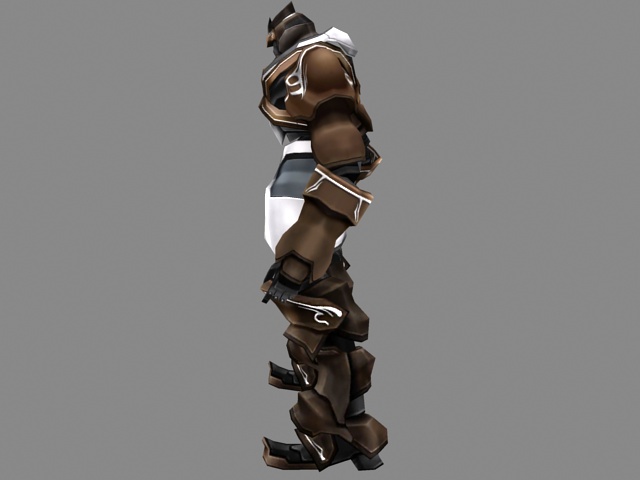Robot warrior 3d rendering