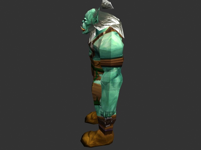 WoW Orc male 3d rendering
