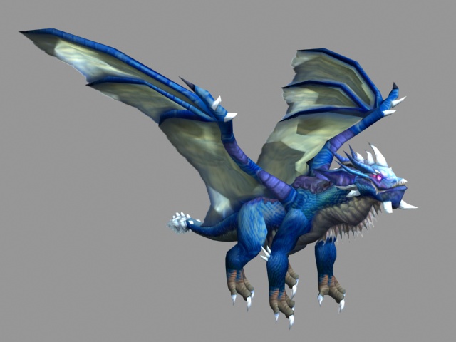 Dragon Kalecgos 3d rendering