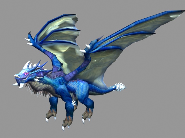 Dragon Kalecgos 3d rendering