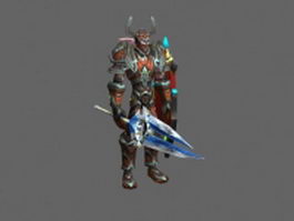 Armored warrior - WoW character 3d preview
