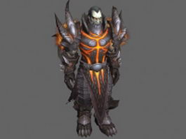 Human warrior - WoW character 3d preview