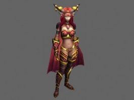 Blood elf female - WoW character 3d preview