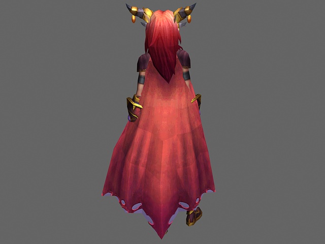 Blood elf female - WoW character 3d rendering