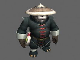 Male Pandaren - WoW character 3d preview