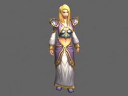 Jaina Proudmoore - WoW character 3d model preview