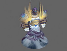 Wind elemental - WoW character 3d model preview