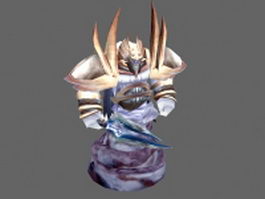 Air elemental creatures 3d model preview