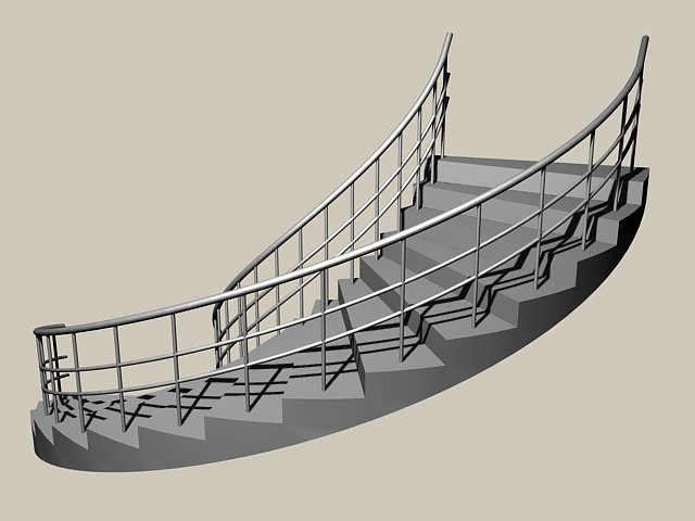 modeling a curved staircase in zbrush