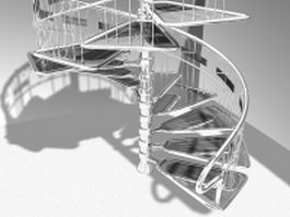 Glass railing design for balcony 3d model 3dsMax,3ds files free ...