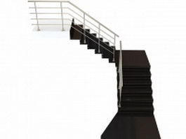Country staircases 3d model preview