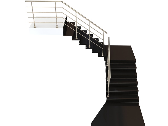 Country staircases 3d rendering