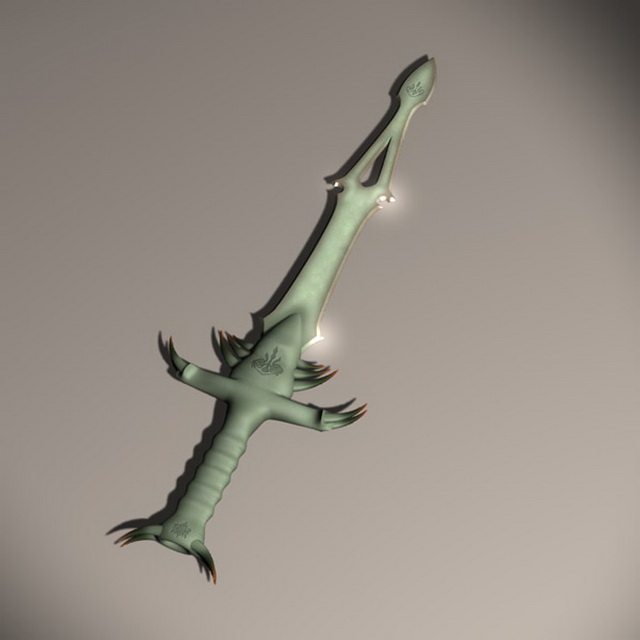 Sword of the greenland 3d rendering