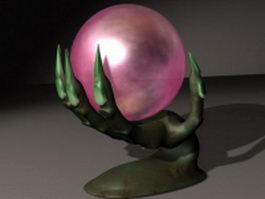 Magic orb ball 3d model preview