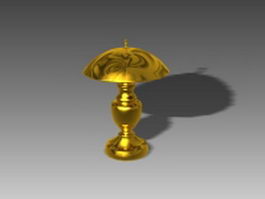 Mushroom table lamp 3d model preview