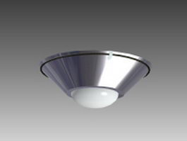 Cone ceiling lamp 3d model preview
