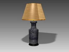 Rustic table lamp 3d preview